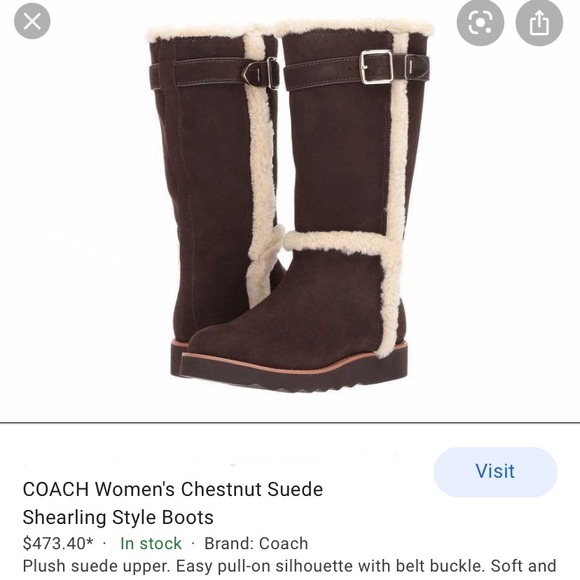 Coach shearling boots - Picture 7 of 7